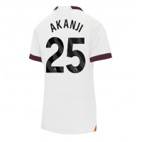 Camisa de Futebol Manchester City Manuel Akanji #25 Equipamento Secundário Mulheres 2023-24 Manga Curta